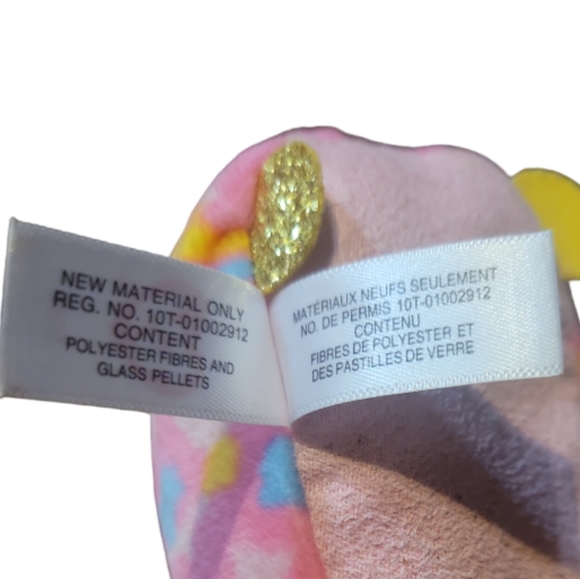 Vtg 2018 Teeny Ty Beanie Baby Star Unicorn Pink Blue All Tags - Picture 6 of 7